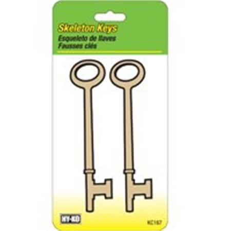 Hy-Ko Hy-Ko Products KC167 Flat Skeleton Key 5 packs of 2 3407541